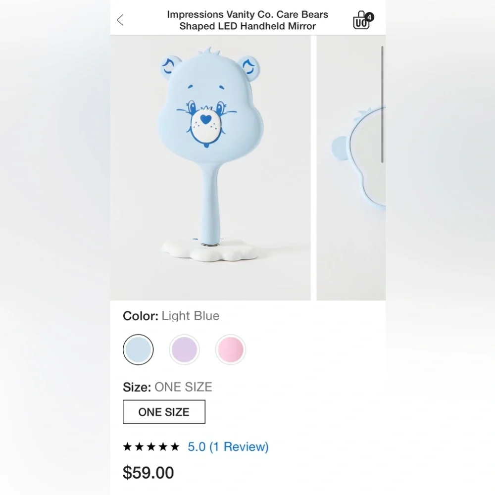 Urban Outfitter’s+ CoImpressions Vanity Company X Care Bears™ Grumpy LED Mirror - Picture 3 of 11